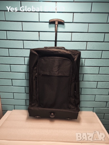 KONO лека ръчна куфарче на колелца 53x36x18 см черен, снимка 8 - Куфари - 52331746