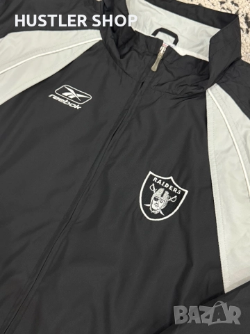 Мъжка ветровка REEBOK NFL RAIDERS. Размер XL, снимка 2 - Спортни дрехи, екипи - 52943695