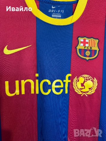 BARCELONA 2010 2011 HOME SHIRT JERSEY NIKE 382354-486 MESSI #10 sz M MEN., снимка 3 - Тениски - 51533311