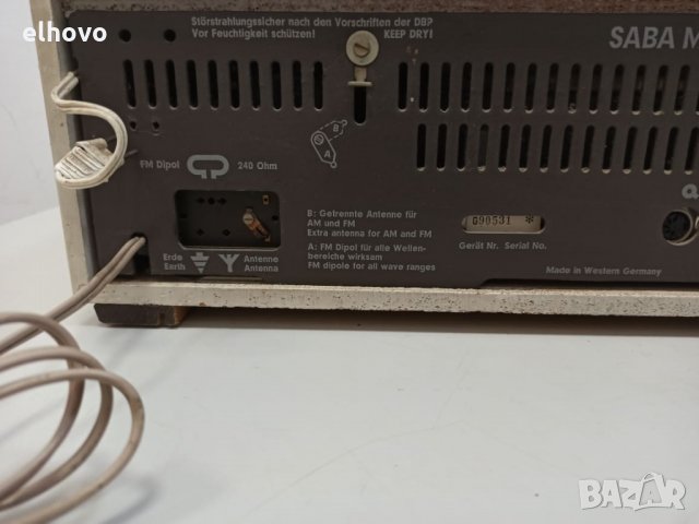 Радио SABA Mainau F, снимка 3 - Радиокасетофони, транзистори - 33160567