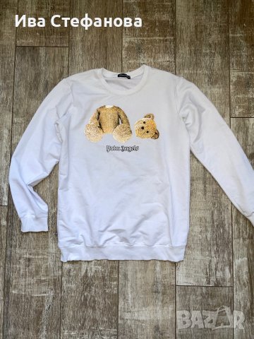 Уникална нова  бяла блуза Teddy bear MOSCHINO Moschino, снимка 3 - Блузи с дълъг ръкав и пуловери - 43057226