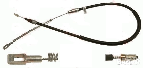 Жило ръчна спирачка задно ляво RICAMBIFLEX за VW LT 28-35 I 2.4/2.4D 12.78-06.96г.№ 01.020.111