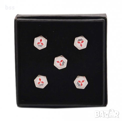 Код 40137 Капачки за вентили с логото на Митсубиши / Mitsubishi