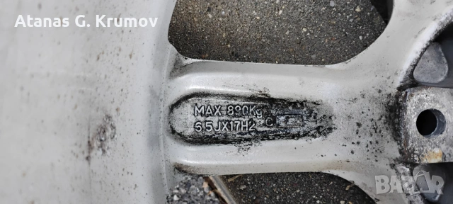  17 цола,4 броя джанти за HONDA, снимка 6 - Гуми и джанти - 53113164