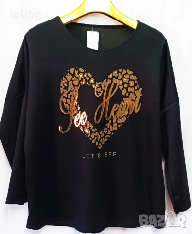 Италиански дамски блузи 2Х-3ХЛ размер., снимка 6 - Блузи с дълъг ръкав и пуловери - 52303437