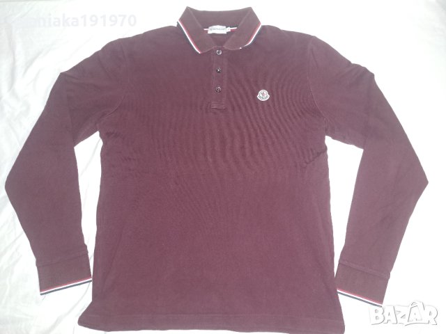 Moncler Maglia Polo Manica Lunga (L) мъжка блуза, снимка 1 - Блузи - 43520010