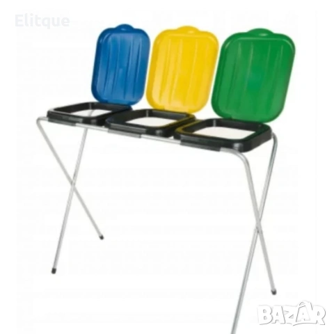 Стойка с капаци за разделно хвърляне на отпадъци - грижа за околната среда, снимка 6 - Други стоки за дома - 53326249