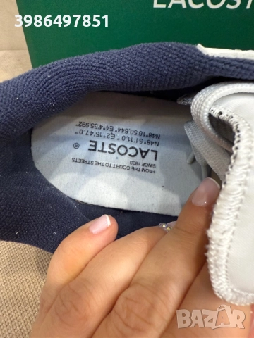 Мъжки маратонки Lacoste НОВИ, снимка 5 - Маратонки - 52842382