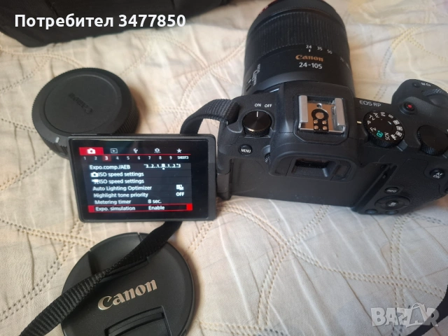 Фотоапарат Canon RP с обектив RF 24-105mm f 1:4-7,1 IS STM, снимка 3 - Фотоапарати - 53073738