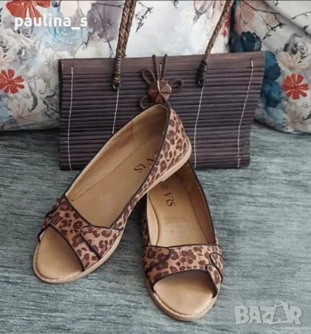 Два чифта / Маркови сандали "Roxy heart" естествен набук и "VRS" / N 38, снимка 11 - Сандали - 29405307