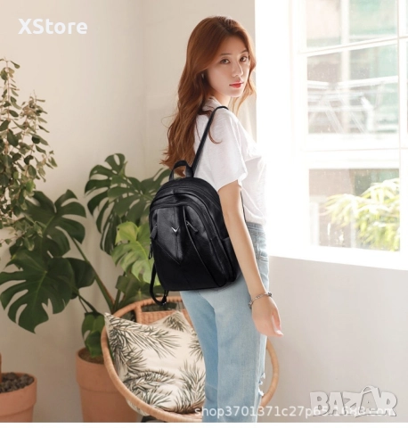 Комплект 3 части дамска раница, чантичка и портмоне , снимка 8 - Чанти - 52585267