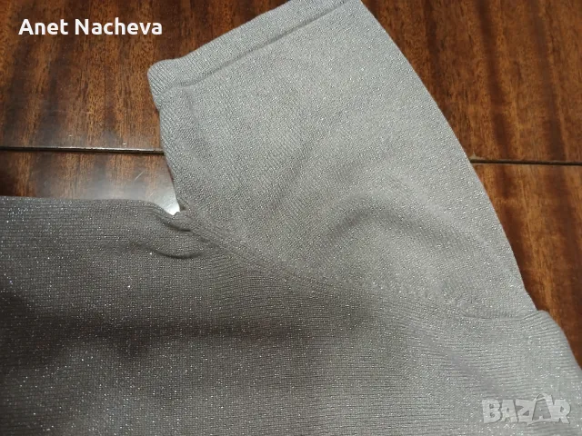 Полуполо дамско с къс ръкав,  с блясък , снимка 3 - Блузи с дълъг ръкав и пуловери - 48817722