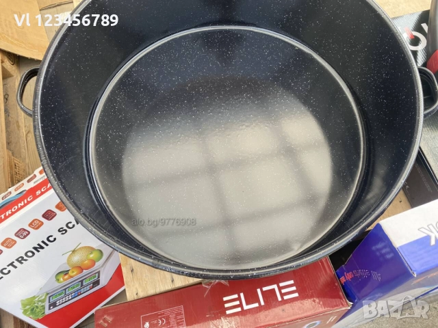 Емайлирана тава за лютеница и сладка 55 СМ, снимка 3 - Съдове за готвене - 51695661