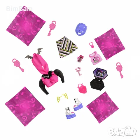 Оригинална кукла Monster High Neon Frights - Draculaura / 19+ изненади, снимка 4 - Кукли - 48142091