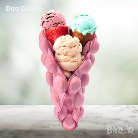 Суха смес за РОЗОВИ гофрети * Смес на прах за Bubble Waffle БЪЛГАРСКА РОЗА * (1300г / 1.5 L Вода), снимка 2 - Други - 39260927