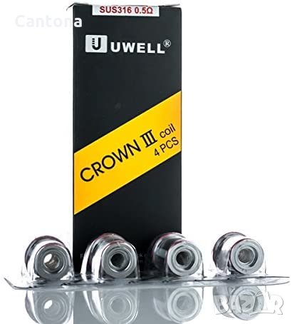 4 броя резервни глави за Uwell Crown 3 0,25 Ohm , снимка 2 - Аксесоари за електронни цигари - 35638492