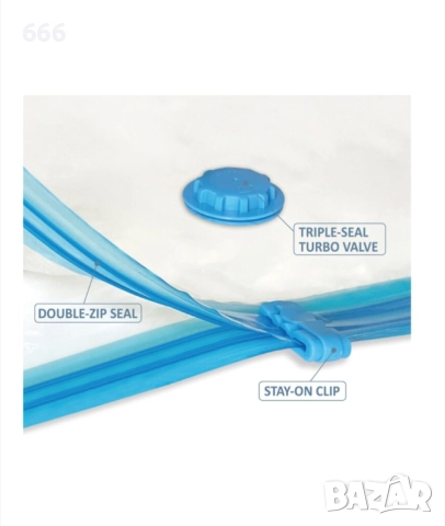 Комплект от 6 вакуумни торби за дрехи с лесна за употреба помпа. 60 / 40, снимка 5 - Други стоки за дома - 52578874