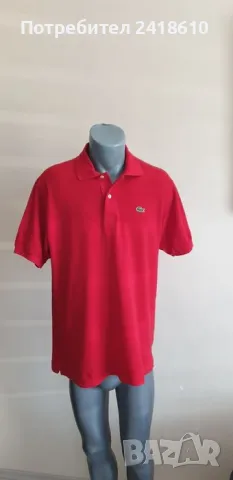 Lacoste  Pique Cotton Regular Fit Mens Size 5 - L - ОРИГИНАЛНА Тениска!, снимка 2 - Тениски - 50095627