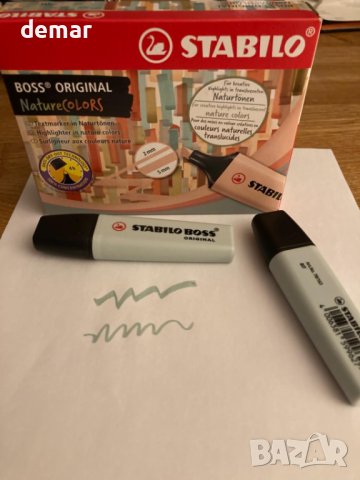 Маркери STABILO BOSS ORIGINAL - 10 броя - Черен, снимка 10 - Ученически пособия, канцеларски материали - 42940826