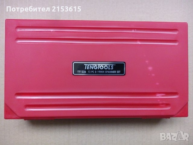 Teng Tools 12 броя Гаечни ключове комплект  8-19мм, снимка 5 - Ключове - 27618615