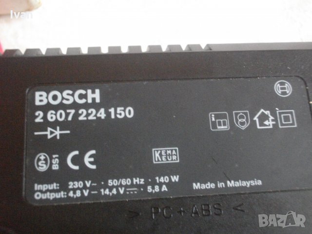 5,8A-4,8V-14,4V-140W-Bosch AL12FS-ЗА ЧАСТИ-ЗА РЕМОНТ-Бош-Зарядно-5,8Ампера-4,8-14,4 Волта, снимка 14 - Винтоверти - 33382268