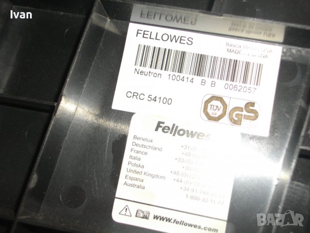 Нов Тример/Резачка За Хартия-Ролков Нож 30 мм-FELLOWES NEUTRON, снимка 16 - Други инструменти - 39833819