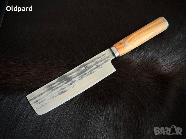 Комплект висококачествени кухненски ножове (три броя). , снимка 6 - Ножове - 43486639