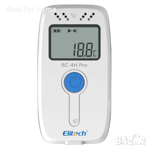 Професионален термограф Elitech RC-4HC – Регистратор на температура и влажност