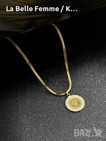 Колиета изработени от медицинска стомана 316L със златисто PVD, снимка 11 - Колиета, медальони, синджири - 44015743
