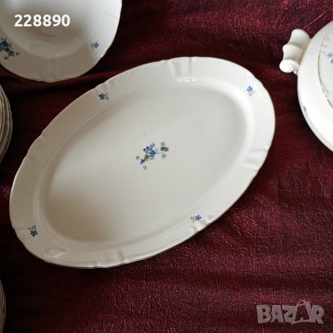 Български порцелан сервиз -35части, снимка 4 - Антикварни и старинни предмети - 53219008