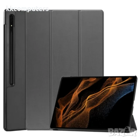 Samsung Galaxy Tab S9 Ultra Кожен Калъф и Протектор, снимка 6 - Калъфи, кейсове - 51101071