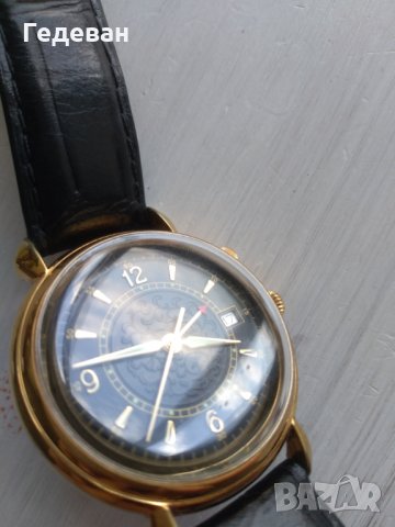 Красив кварцов с дизайн на Vulcain Cricket, снимка 3 - Мъжки - 26228853