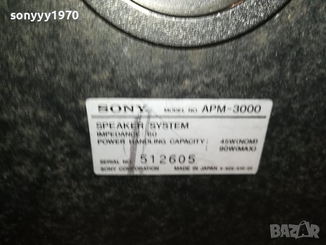 SONY APM-3000 MADE IN JAPAN-ВНОС SWISS 2901241558, снимка 16 - Тонколони - 44031339