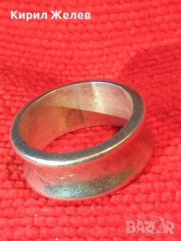 СРЕБЪРНА АРТ ДИЗАЙНЕРСКА ХАЛКА ПРЪСТЕН МАСИВНО СРЕБРО 925 БУТИКОВО МОДНО БИЖУ 25969