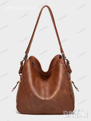 Елегантна дамска кожена чанта-раница 2 в 1, 3цвята - 024, снимка 3 - Чанти - 42008575