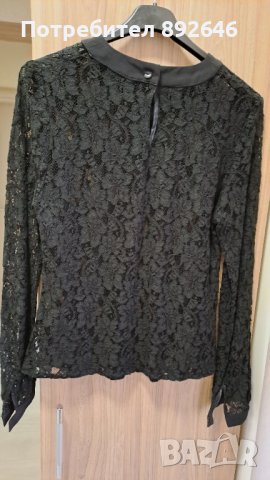 2 бр. Черни дамски блузи:10 лв. Размер S/M, снимка 3 - Ризи - 40526651