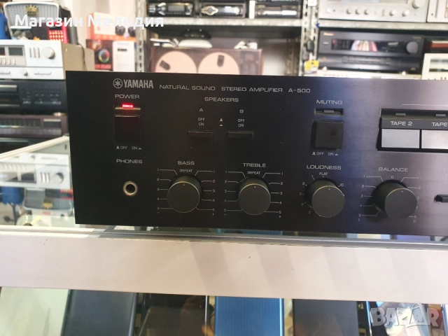 Усилвател Yamaha A-500 В отлично техническо и визуално състояние., снимка 4 - Ресийвъри, усилватели, смесителни пултове - 49052906