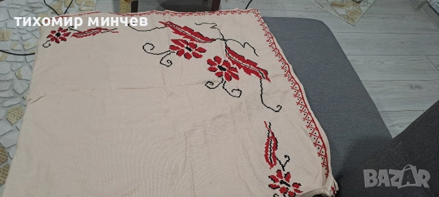 Покривка плетена на една ръка, снимка 2 - Покривки за маси - 52877455