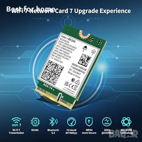 WiFi  безжична карта 7-мо поколение GigaPlus, снимка 2 - Други - 49741365