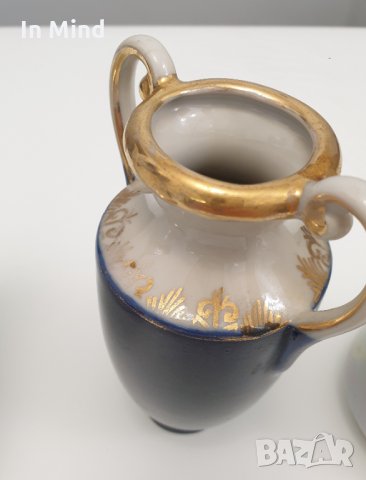 Вазички и чайник с печат от 60-те години, снимка 4 - Антикварни и старинни предмети - 35063222