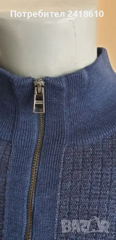 Hugo Boss Elfonso Wool Half Zip Jumper Mens Size XL ОРИГИНАЛ! Мъжкa Жилетка  с 3/4 Цип!, снимка 6 - Пуловери - 47622417