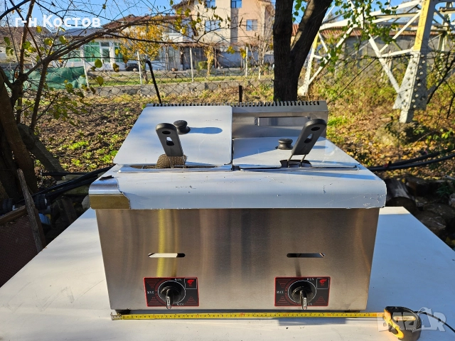 Фритюрник на газ професионален 2х5 литра Цена 450лв.