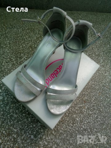 Дамски елегантнин обувки Graceland, сребристи, снимка 1 - Дамски елегантни обувки - 28239470