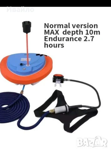 Продавам чисто нов компресор за гмуркане ! с едно зареждане 2-3 часа ! До 10 м . дълбочина !, снимка 1