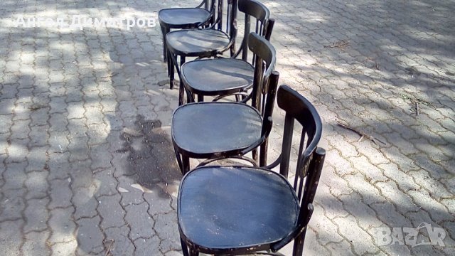 Пет дървени соц стола Виена, снимка 11 - Антикварни и старинни предмети - 36622306