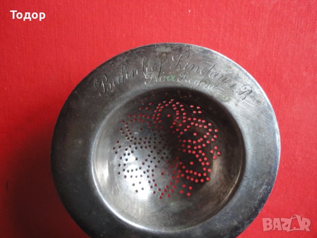 Уникална цедка за чай Christofle Prinz Regent, снимка 5 - Сервизи - 42990860