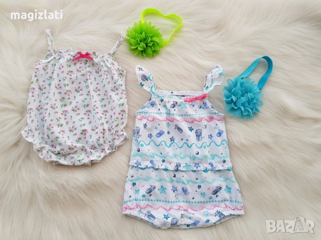 Летни ромпъри 0-3 месеца