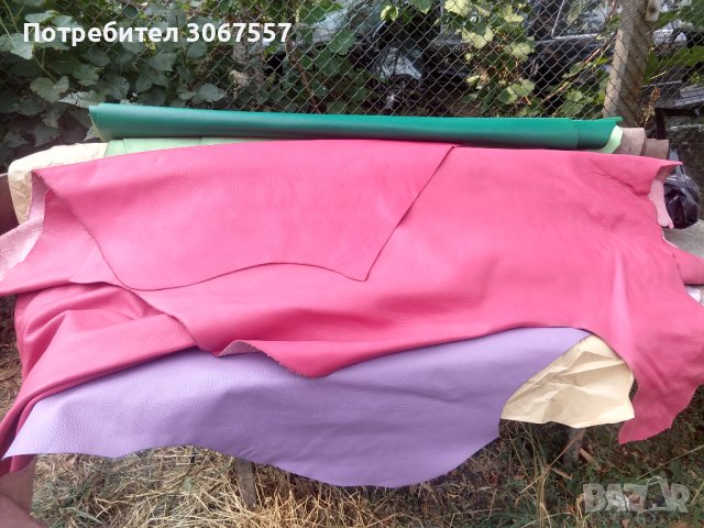 Продавам италианска естествена кожа,подходяща за чанти, портмонета, тапицерия , снимка 5 - Дивани и мека мебел - 36760109