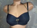 Marlies Dekkers -75 C-Уникален сутиен тип балконет със златисти синджири и метална панделка, снимка 10