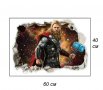 3D Avengers Отмъстителите Marvel Тор Thor стикер за стена лепенка, снимка 2